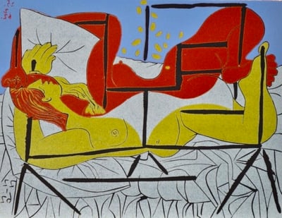 Pablo Picasso – DANAÉ (B. 1084; BA. 1286), 1962 – Linocut