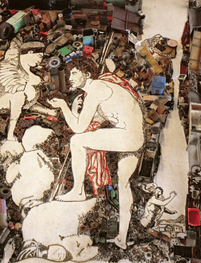 Oedipus and Sphinx, after Jean Auguste Dominique Ingres (Pictures of Junk)