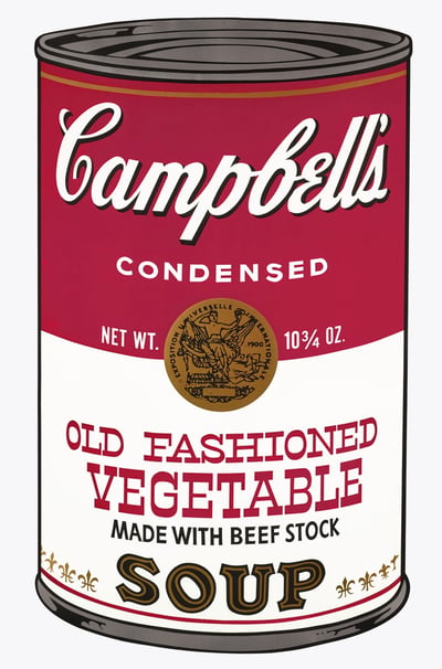 Campbell's Soup Can: Old Fashioned Vegetable