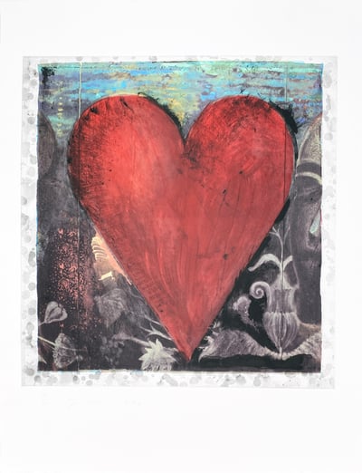 The Hand-Colored Viennese Hearts I