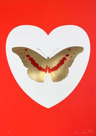 I Love You - White/Red/Cool Gold/ Poppy Red