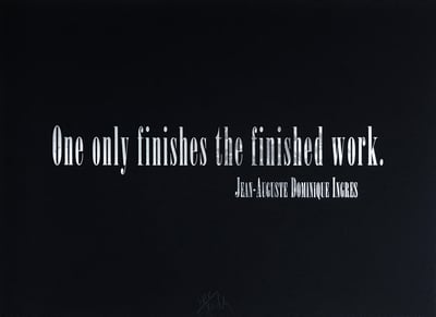 Titled Quotation (for L.C.) from the portfolio of Leo Castelli's 90th Birthday