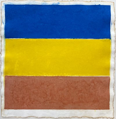 Colored Paper Image XVI (Blue/Yellow/Red)