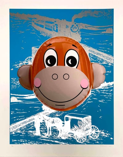 Monkey Train (Blue)