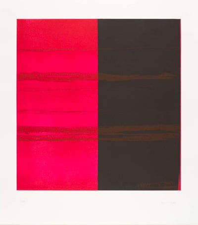 Lamp Black Scarlet Lake