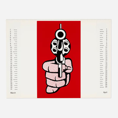 Pistol (from Banner, Multiples Calendar