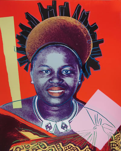 Andy Warhol – Reigning Queens: Queen Ntombi Twala of Swaziland (109.089) (TP), 1985 – Mixed Media