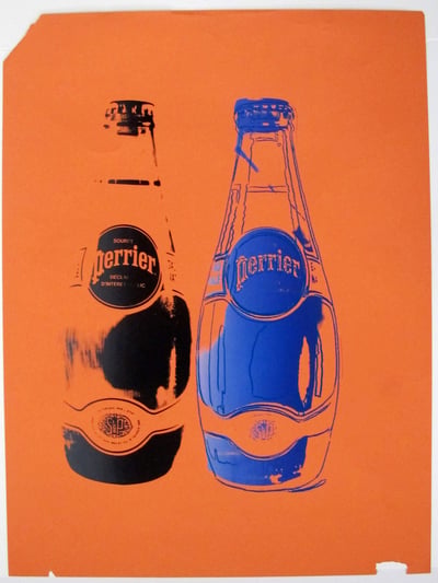 Andy Warhol – Perrier (TP), 1983 – Mixed Media