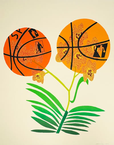 Double Basketball Orchid (State I)