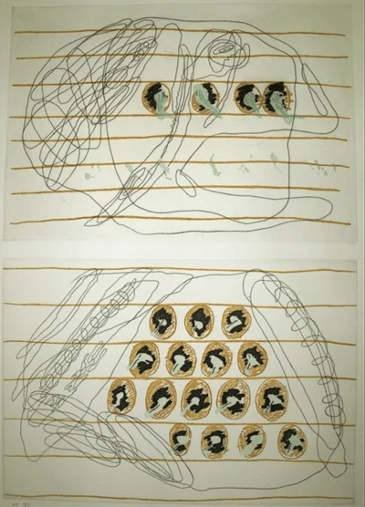 Untitled (Pattern Of Faces)