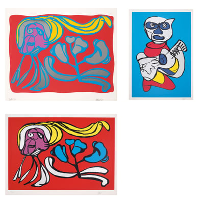 A Group Of 3 Screenprints