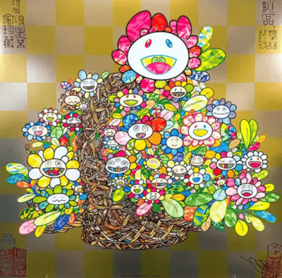 Bouquet in a Basket