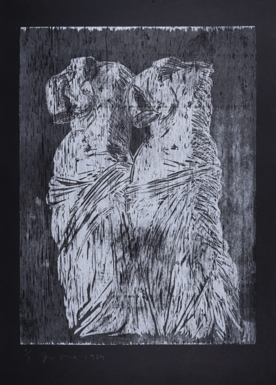 Double Venus Woodcut II