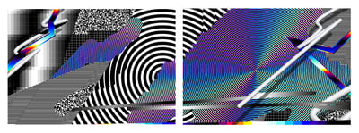 Optichromie 143 (diptych)