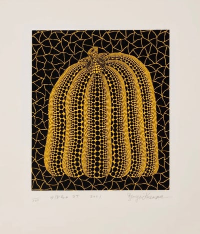Yayoi Kusama – Pumpkin ST (Kusama 301), 2001 – Sérigraphie (Screen-print)