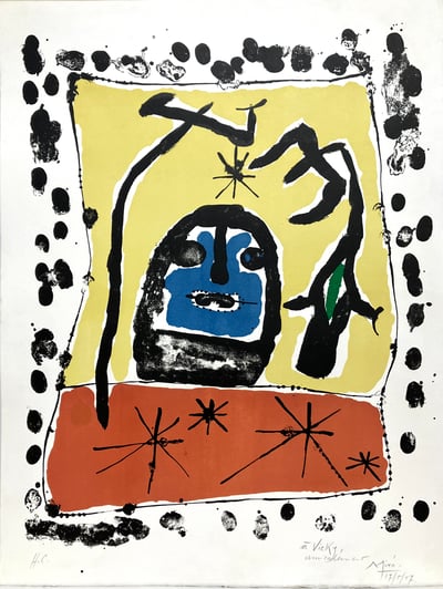 Poster Proof Before The Lettering For The Galerie Matarasso, Nice