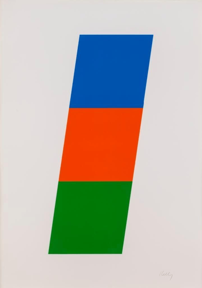 Blue, Red-Orange, Green