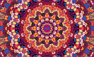 Damien Hirst – Harlequin from The Kaleidoscopes H18-1, 2024 – Impression Giclée