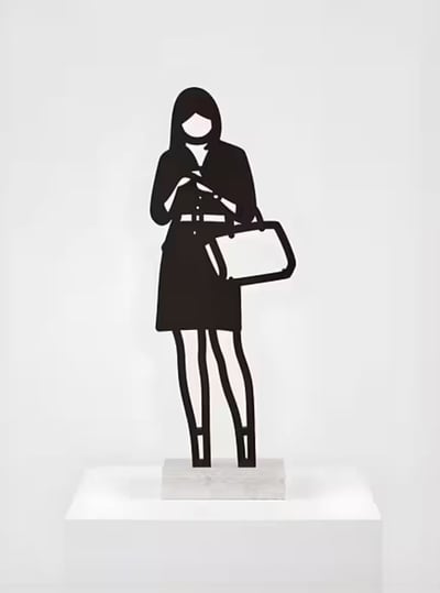 Julian Opie – Handbag, 2020 – Bronze