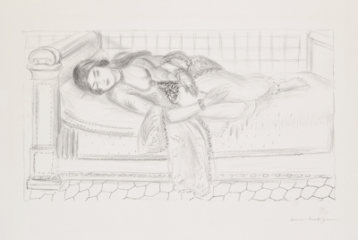 Orientale sur lit de repos