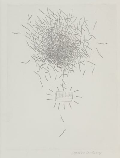 David Hockney – Gold, 1969 – Radierung und Aquatinta