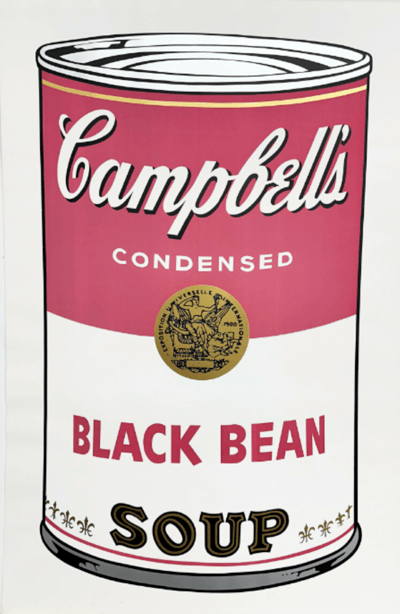 Campbell's Soup Can I: Black Bean