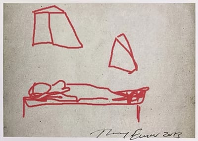 Tracey Emin – Nativity iPad Drawing, 2013 – Mixed média