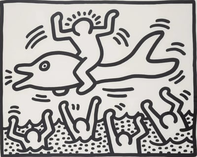 Untitled (Man on Dolphin)