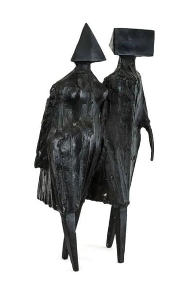 Maquette VII Walking Couple