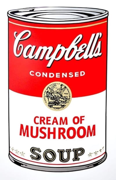 Campbell's Soup Can: Cream of Mushroom