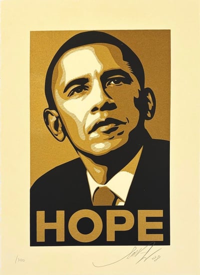 Obama Hope Gold