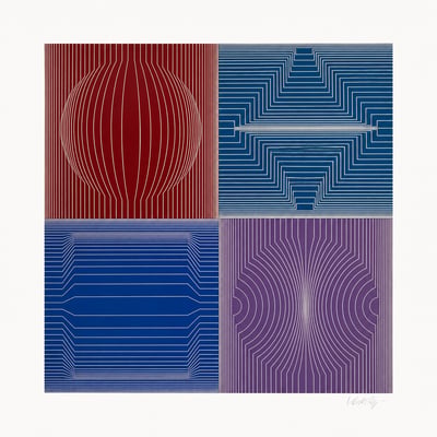 Victor Vasarely | Vega (Year) - Silkscreen Print | Buy at