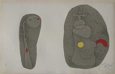 Joan Miró – Pl.11 from L'enfance d'Ubu, 1975 – Lithograph