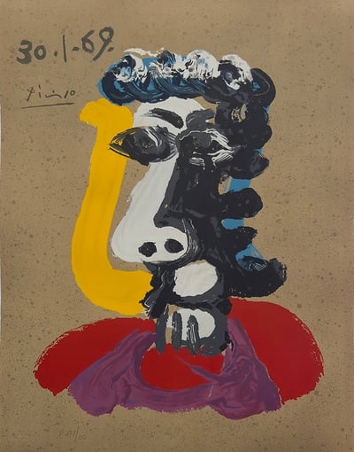 One plate, from Les Portraits Imaginaires (2)