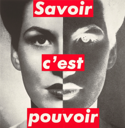 Barbara Kruger – Knowledge is Power, 1989 – Lithograph