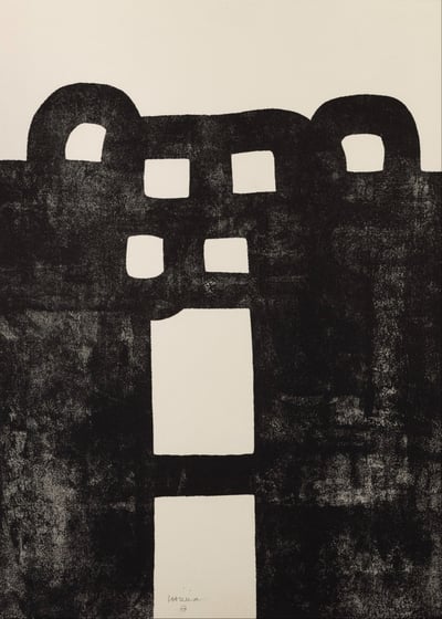 Eduardo Chillida – Gurutze Gorria, 1984 – Lithographie