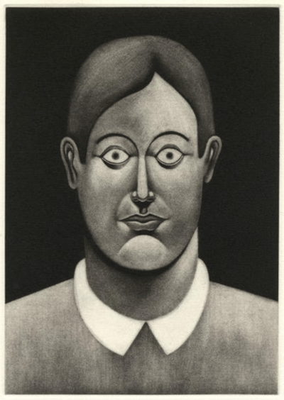Nicolas Party – Portrait, 2016 – Mezzotint