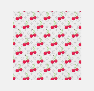Takashi Murakami – Louis Vuitton Cherry White Leather, 2025 – Siebdruck