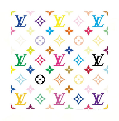 Takashi Murakami – LV White Murakami Multicolor Monogram, 2025 – Siebdruck