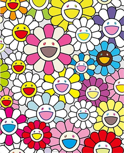 Takashi Murakami – Little Flower Painting: Pink, Purple and Many Other Colours, 2019 – Offsetdruck