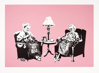 Banksy – Grannies (Unsigned), 2006 – Screen-print