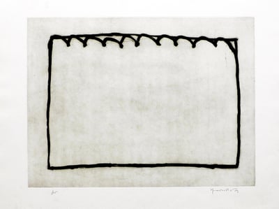 Joan Hernandez Pijuan – Recorrido para un espacio III, 1989 – Gravure à l'eau-forte