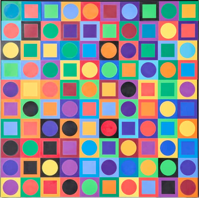 Victor Vasarely – Planetary Foklore Participations No. 1, 1969 – Installation