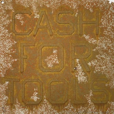 Ed Ruscha – Cash For Tools 2 (Orange Rust), 2014 – Mixed Media