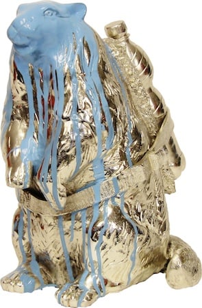 Cloned Bronze Marmot With Bottle