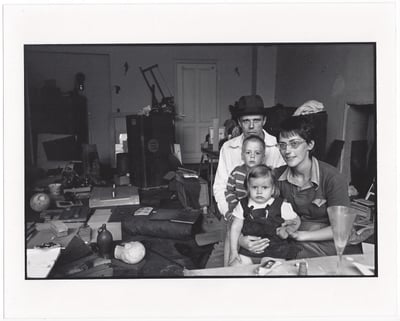 Joseph Beuys And His Family In His Home In Oberkassel