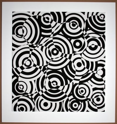 Interferences Cercles Noir Et Blanc