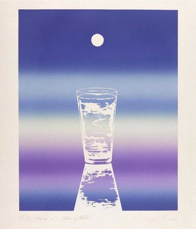 My mind is a glass of water