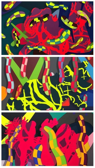 Set of 3 serigraphs