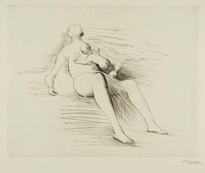 Recling Mother And Child II